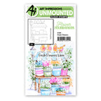 Art Impressions Flower Foundations Fresh Flowers Stamps 6196