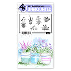 Art Impressions Flower Set 7 Stamps 6271 set 7