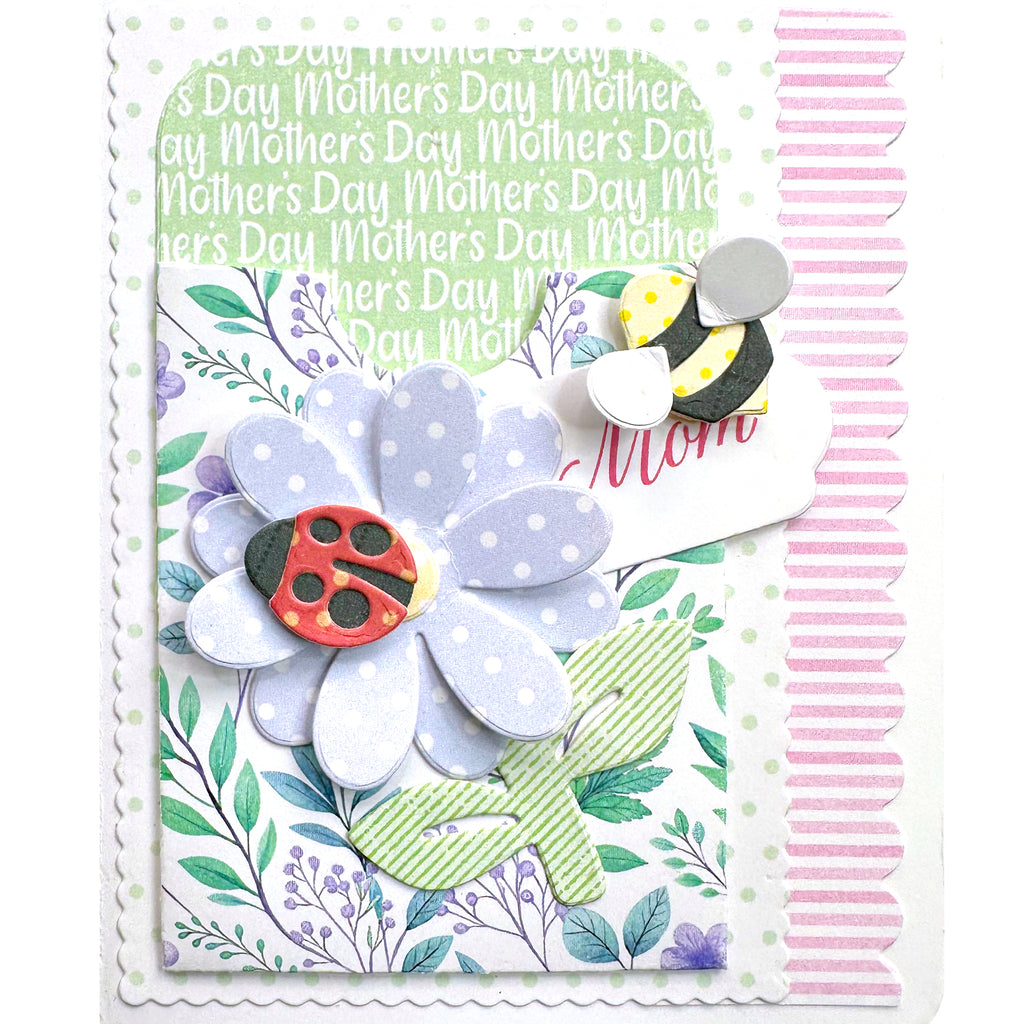 Art Impressions Flower and Bug Dies 6041 Mom