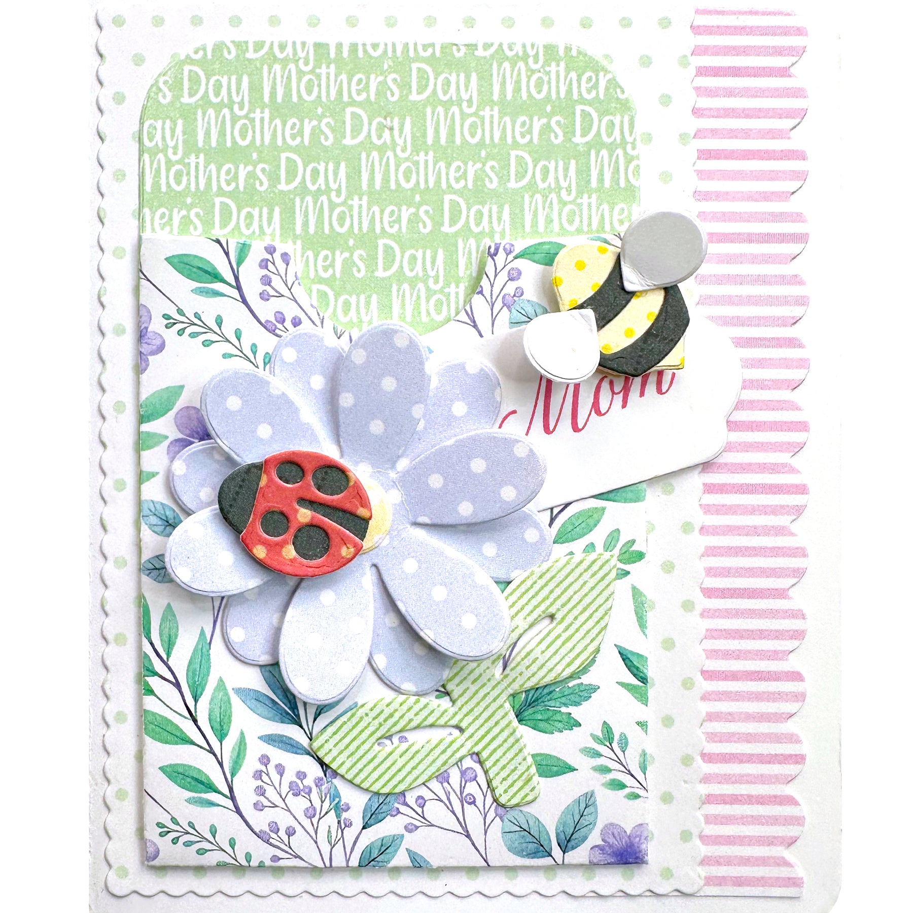Art Impressions Flower and Bug Dies 6041 Mom