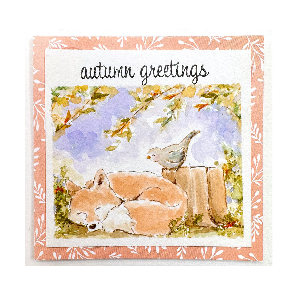 Art Impressions Foxes Clear Stamps kh5951 Autumn Greetings