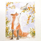 Art Impressions Foxes Clear Stamps kh5951 Fox and Bird