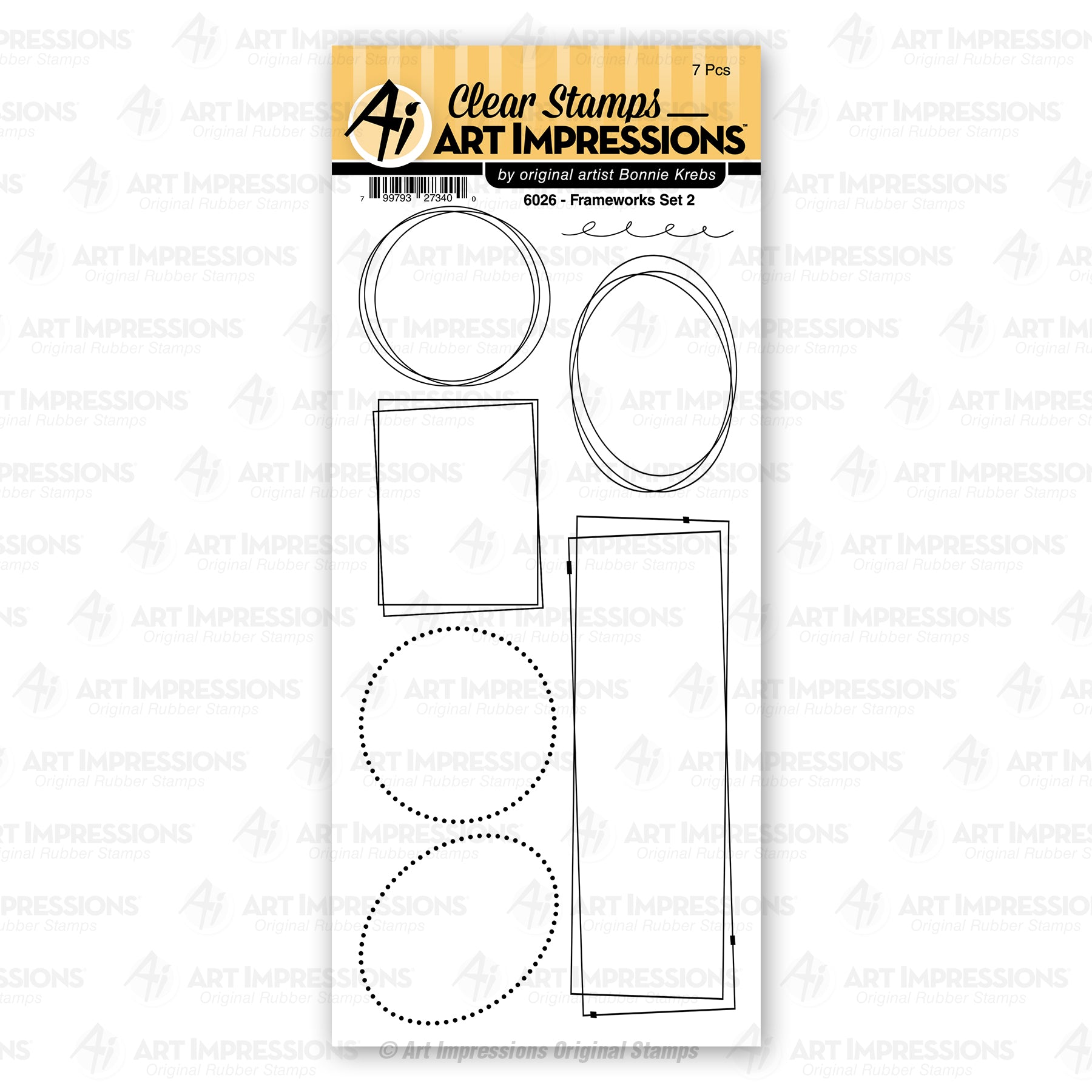 Art Impressions Frameworks Set 2 Stamps 6026