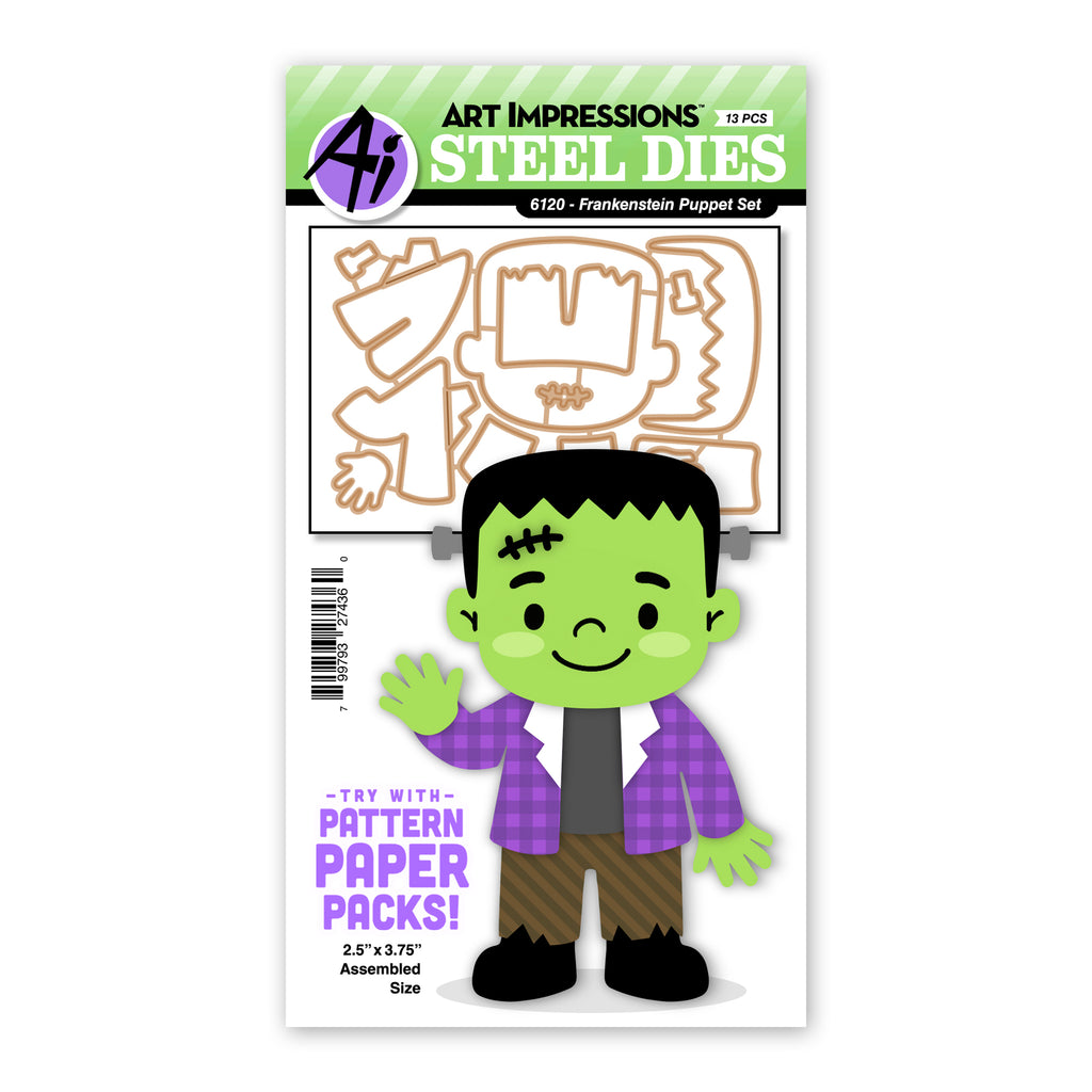 Art Impressions Frankenstein Puppet Dies 6120