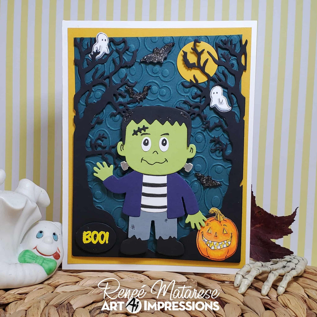 Art Impressions Frankenstein Puppet Dies 6120 boo