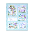 Art Impressions Garden Friends Story Tiles Stamps 6177 friends are flowers collage card