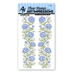 Art Impressions Hydrangea Margin Set Stamps 6219