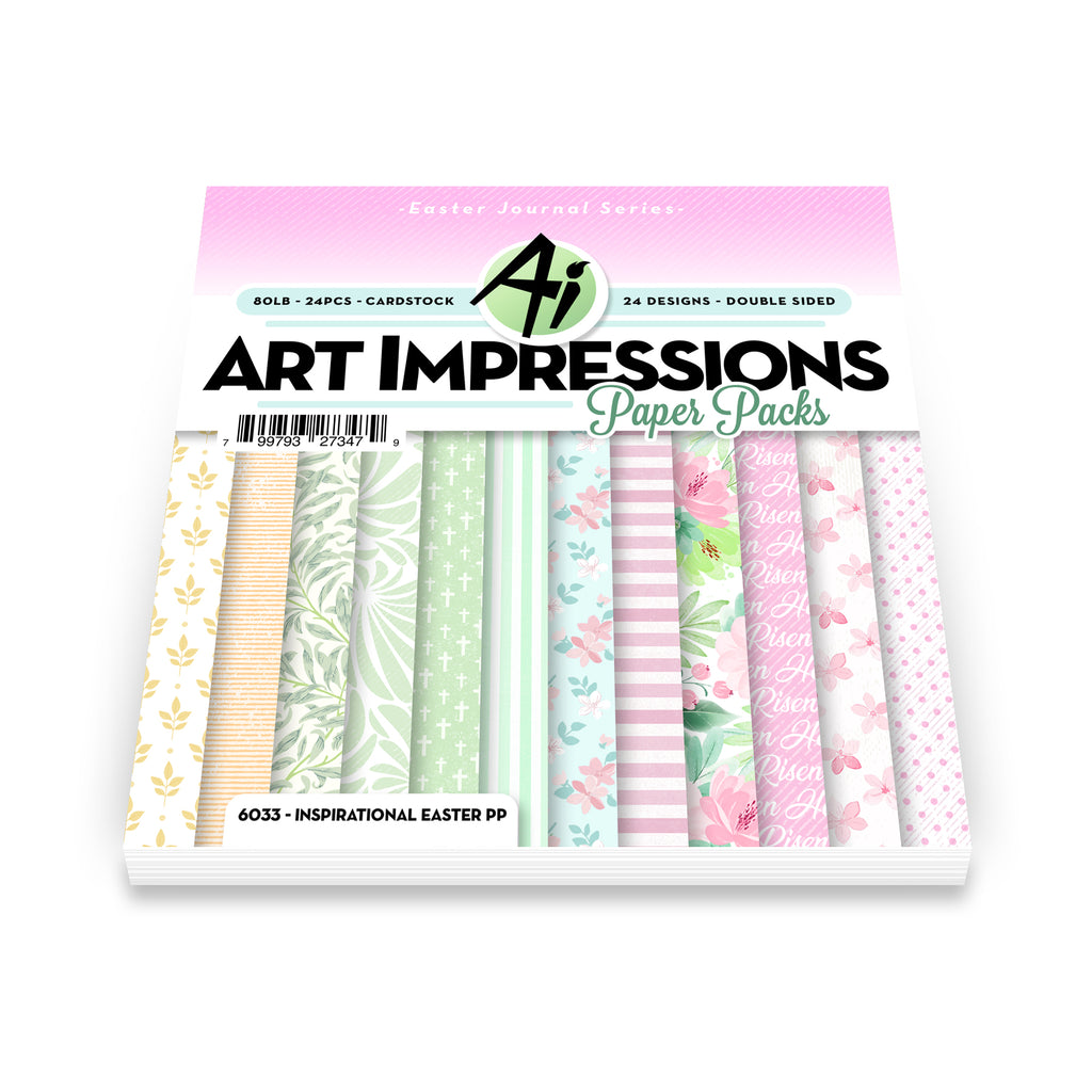 Art Impressions Inspirational Easter Journal Series 6x6 Inch Double-Sided Paper Pack 6033
