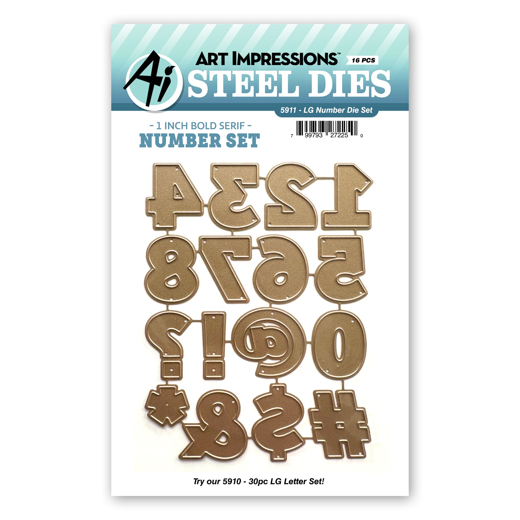 Art Impressions Large Number Dies 5911
