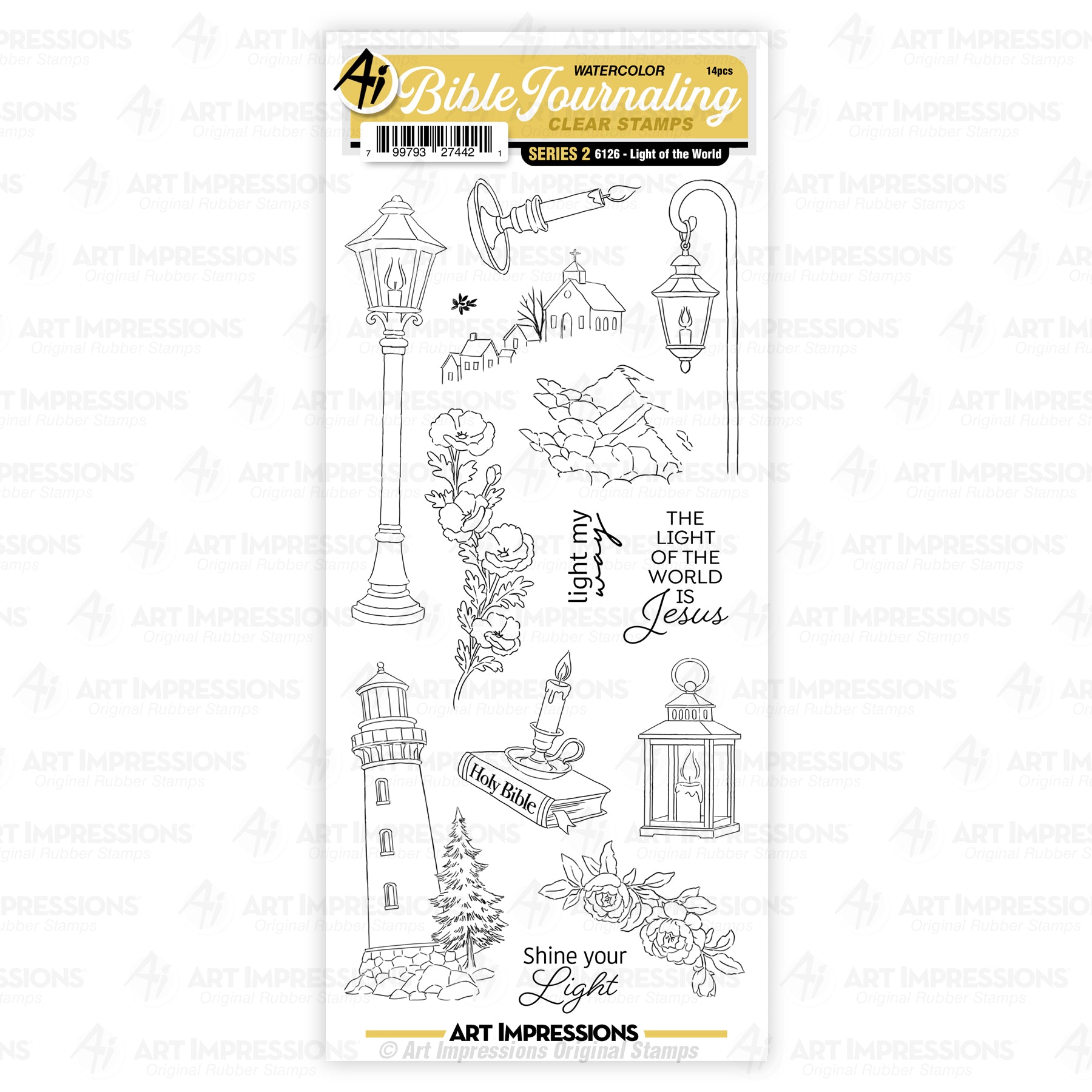 Art Impressions Light of the World Stamps 6126