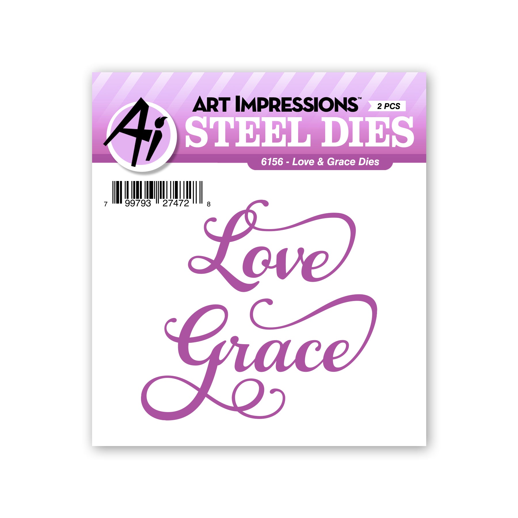 Art Impressions Love and Grace Dies 6156