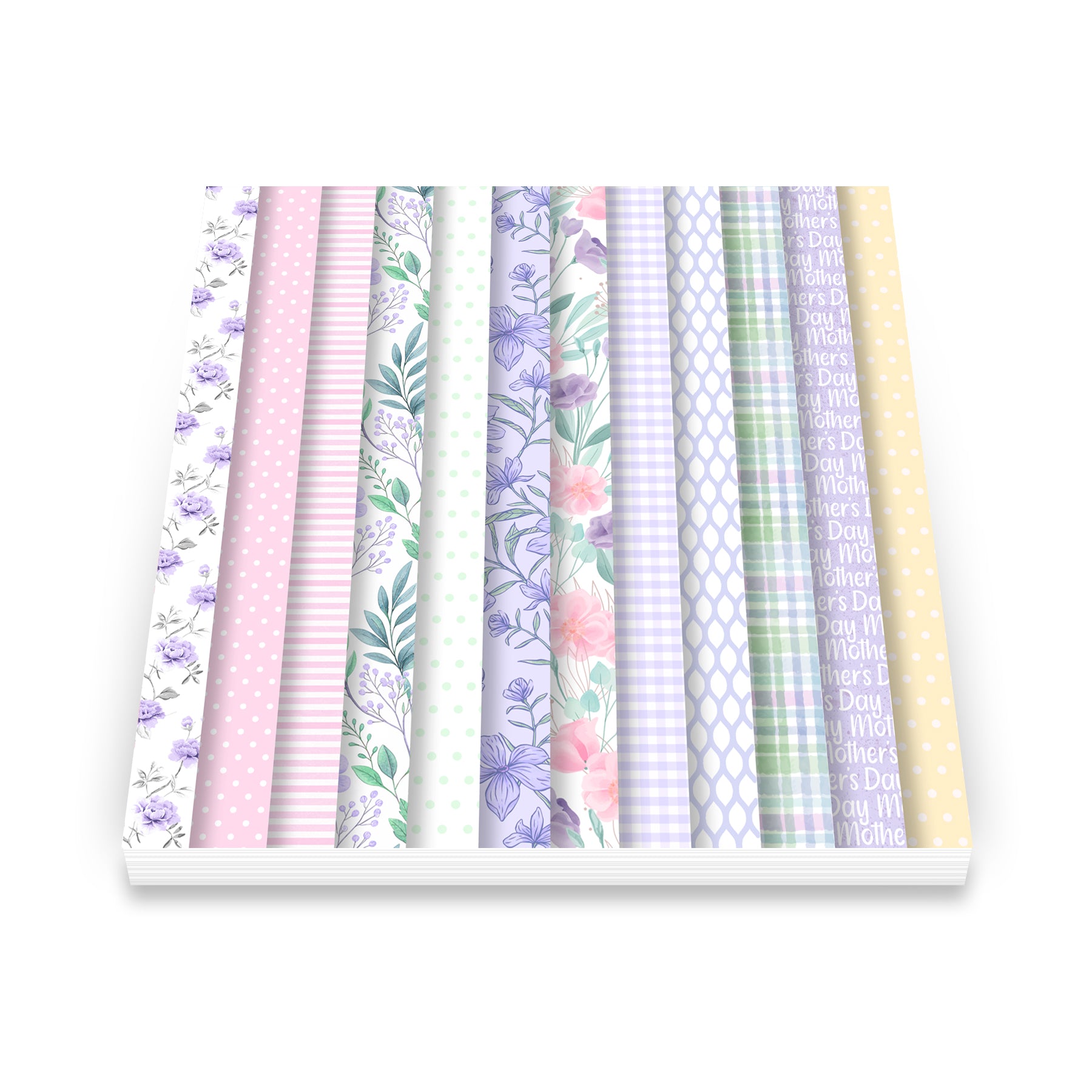 Art Impressions Mother's Day Journal Series 6x6 Inch Double-Sided Paper Pack 6051 inside