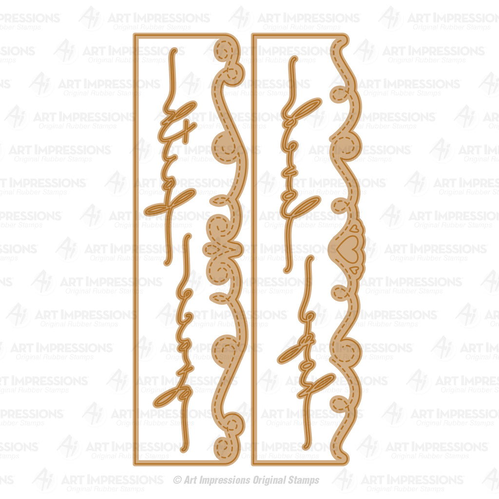 Art Impressions Ornate Margin Dies 6155 actual dies