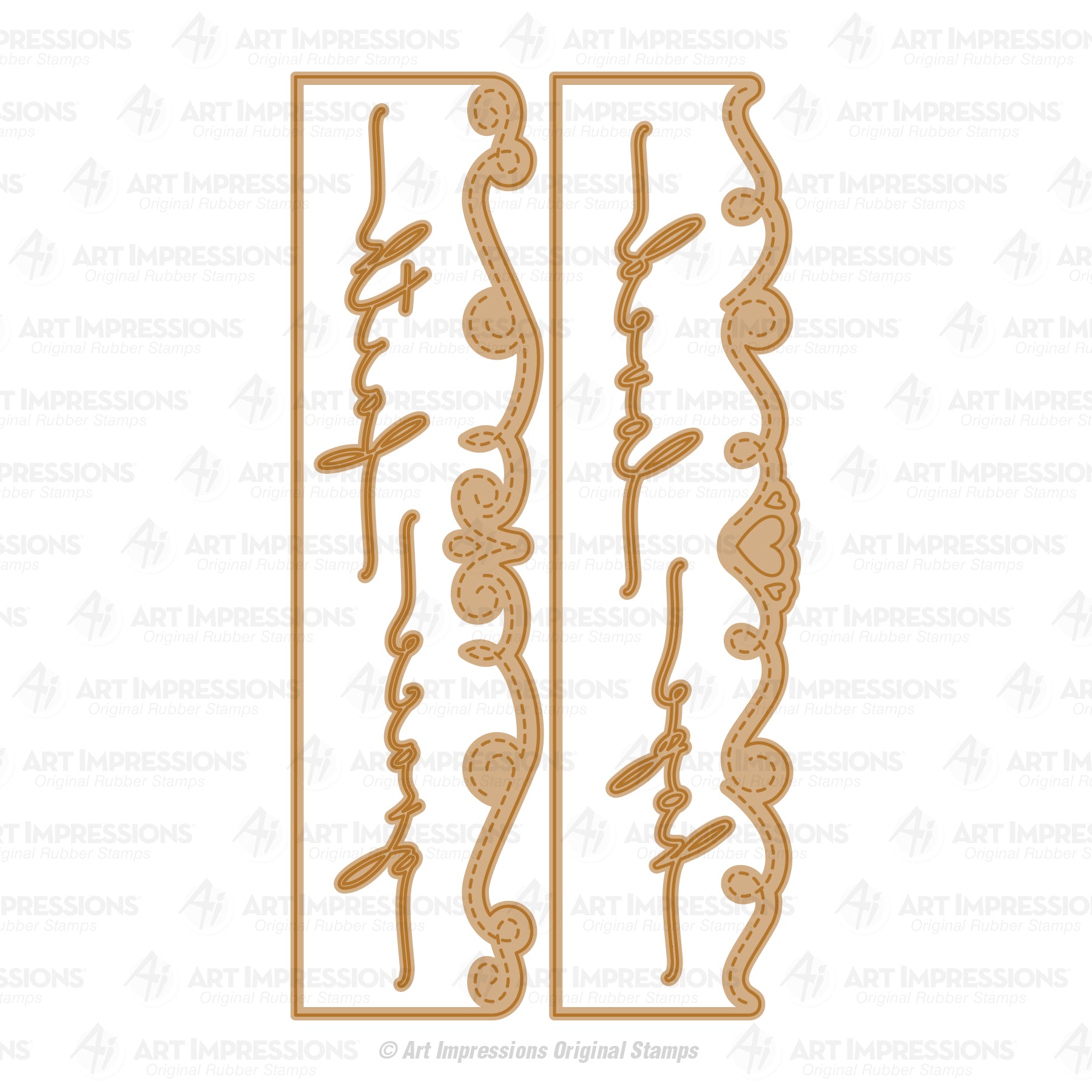 Art Impressions Ornate Margin Dies 6155 actual dies
