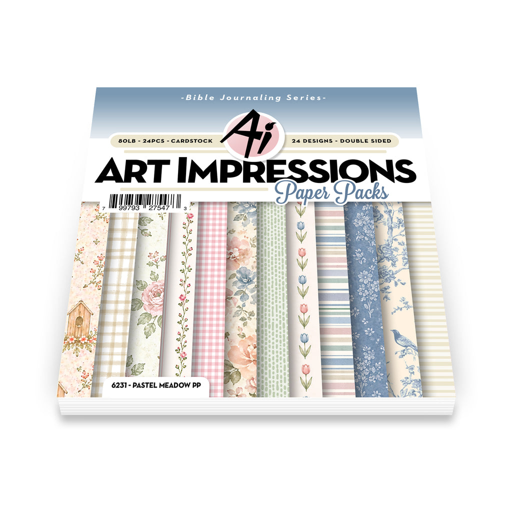 Art Impressions Pastel Meadow 6x6 Inch Paper Pack 6231