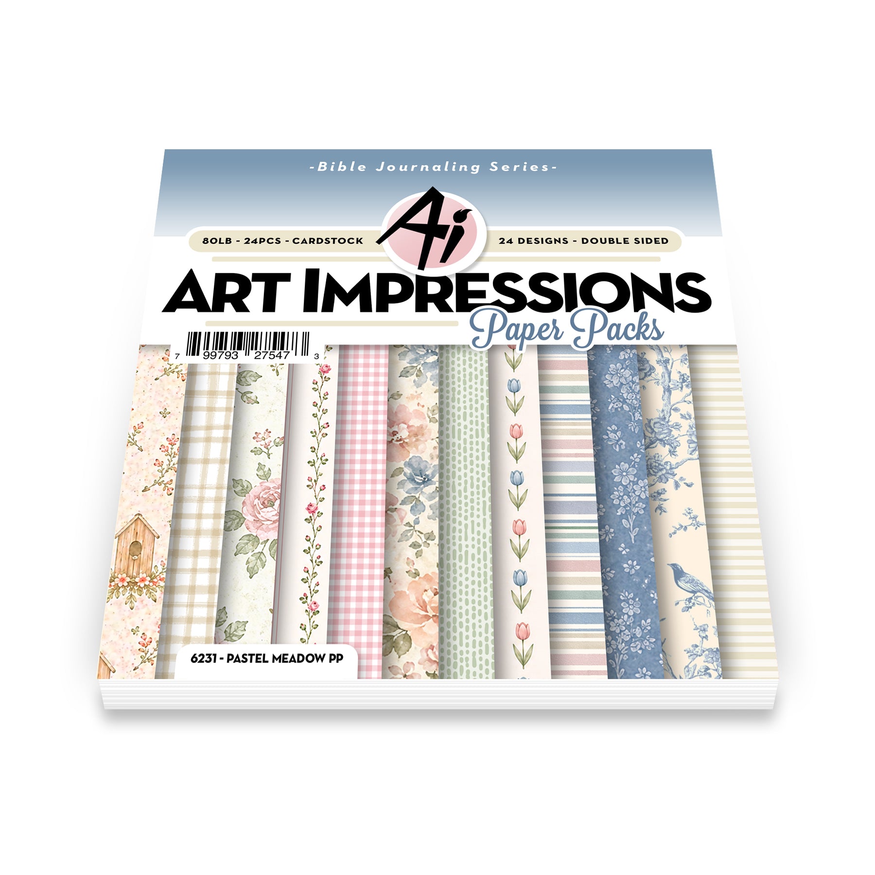 Art Impressions Pastel Meadow 6x6 Inch Paper Pack 6231
