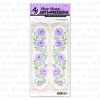 Art Impressions Peony Margin Stamps 6164