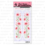 Art Impressions Poppy Margin Stamps 6163