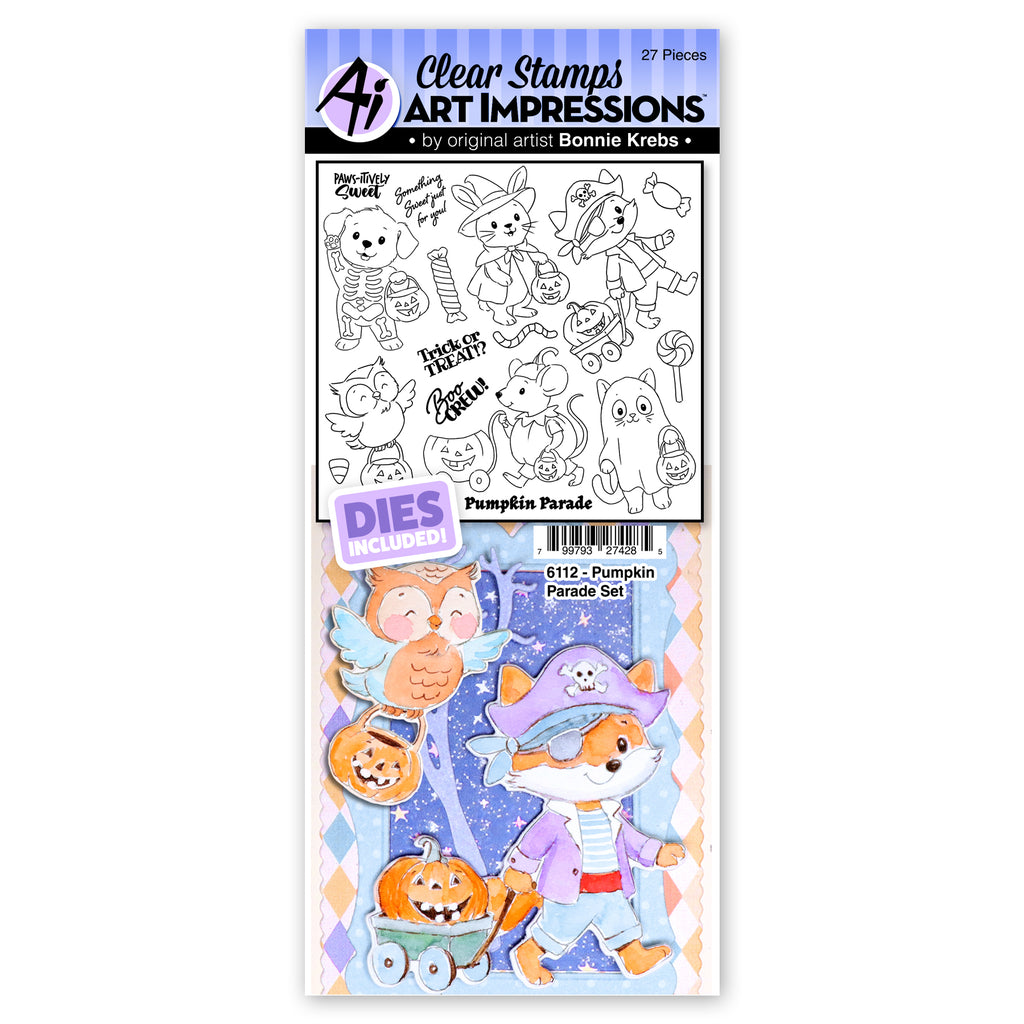 Art Impressions Pumpkin Parade Stamps and Dies 6112