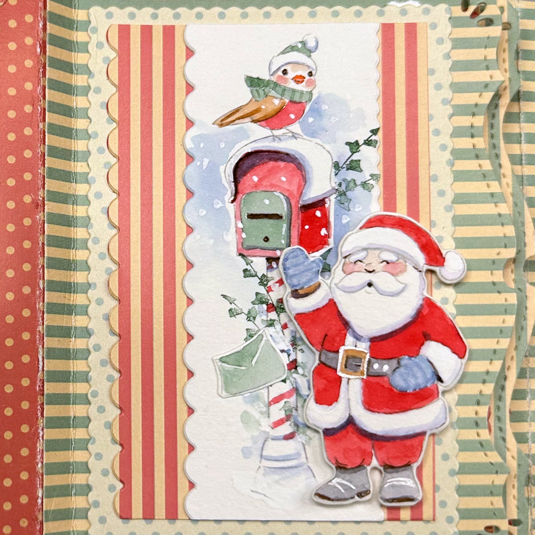 Art Impressions Santa's Workshop Stamp and Die Set 5930 Santa at Mailbox