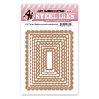 Art Impressions Scalloped Rectangles Dies 6048