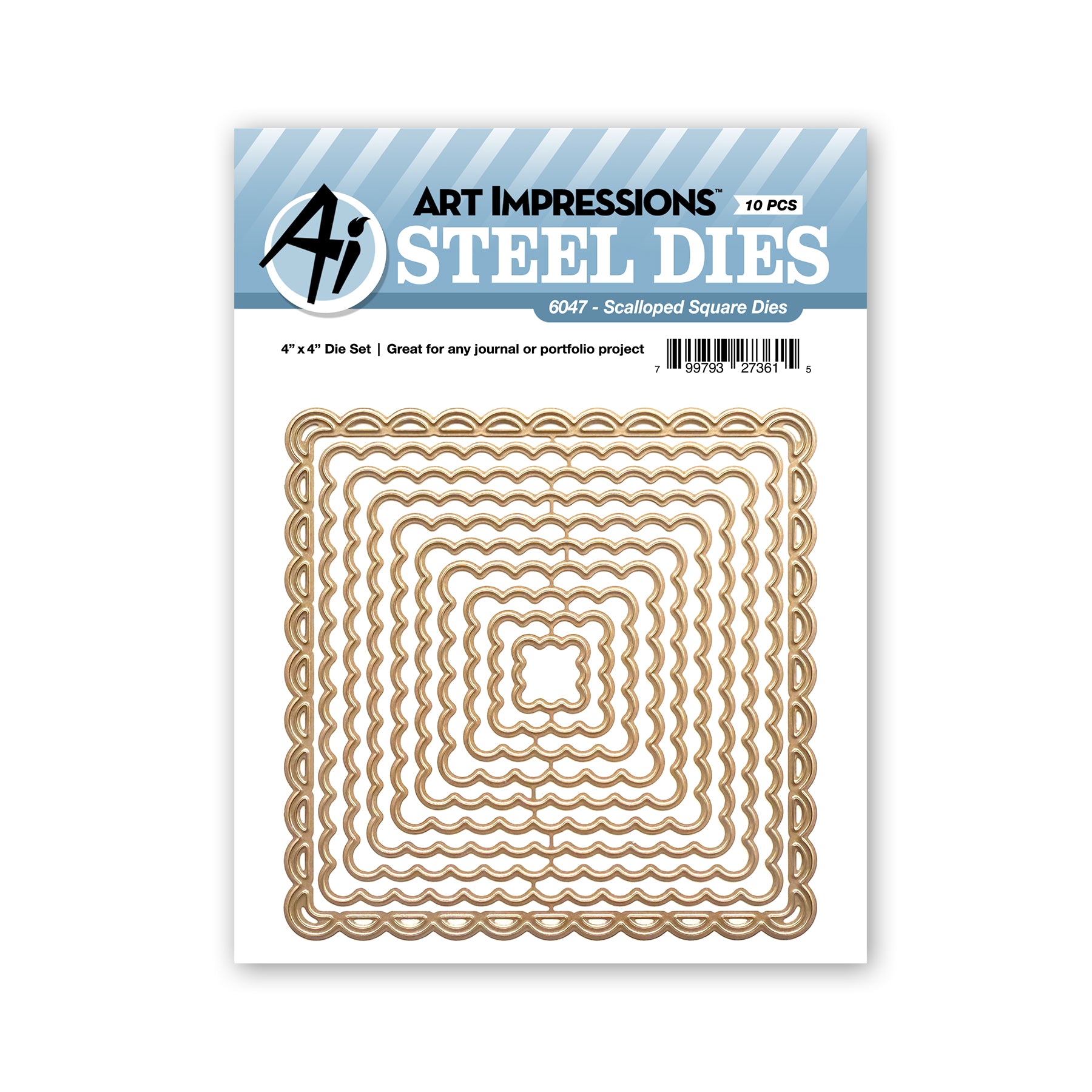 Art Impressions Scalloped Square Dies 6047