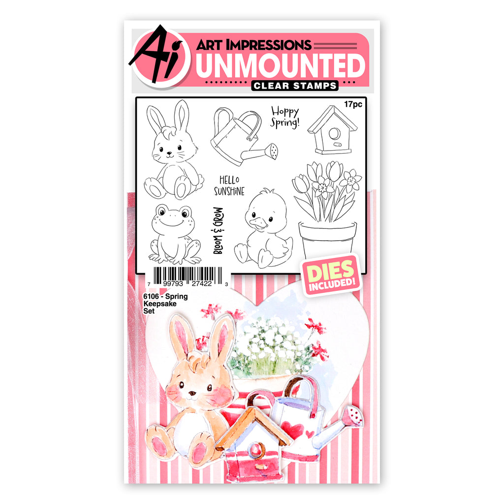 Art Impressions Spring Keepsake Stamps and Dies 6106