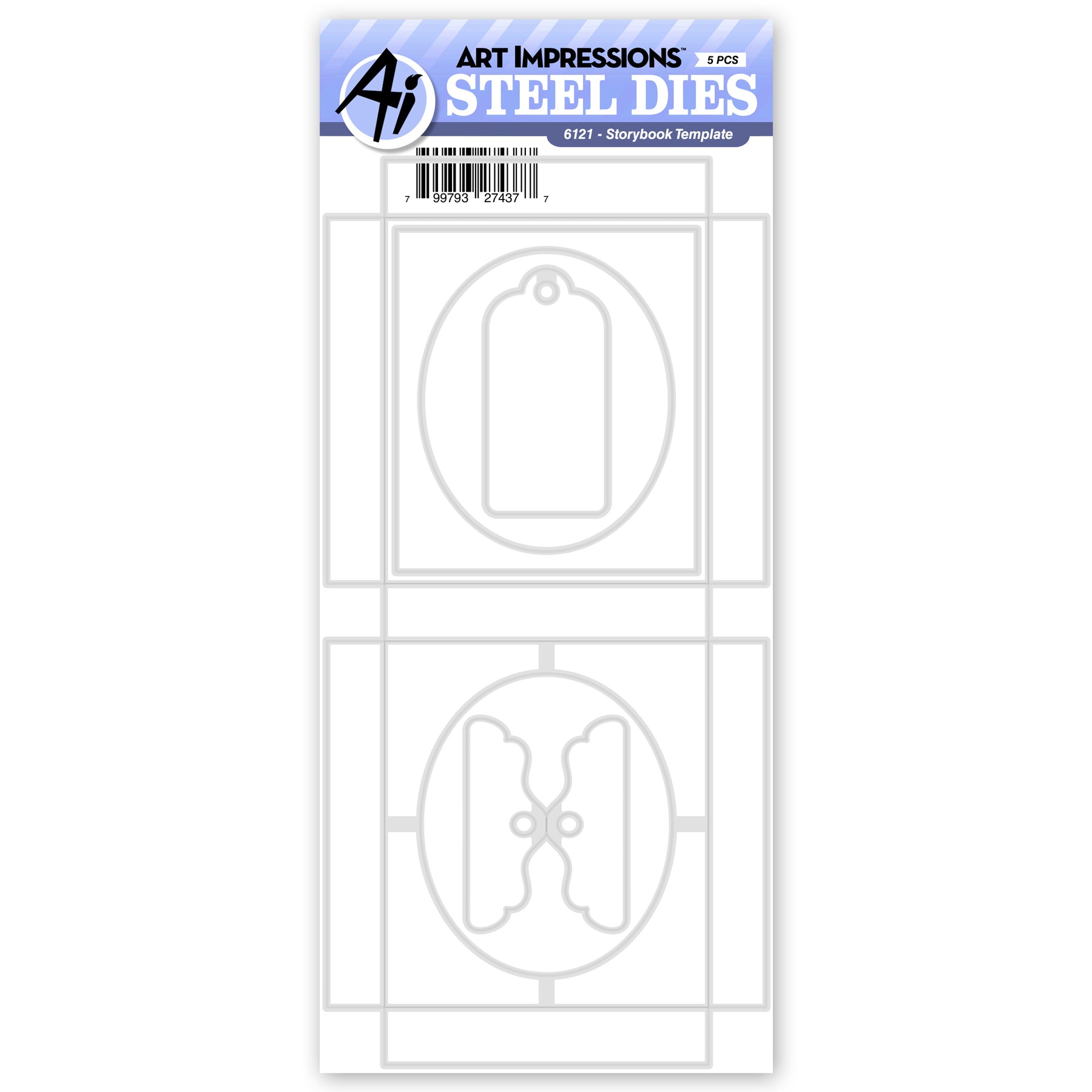 Art Impressions Storybook Template Dies 6121