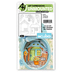 Art Impressions Thinking of Home Stamps and Dies 6116