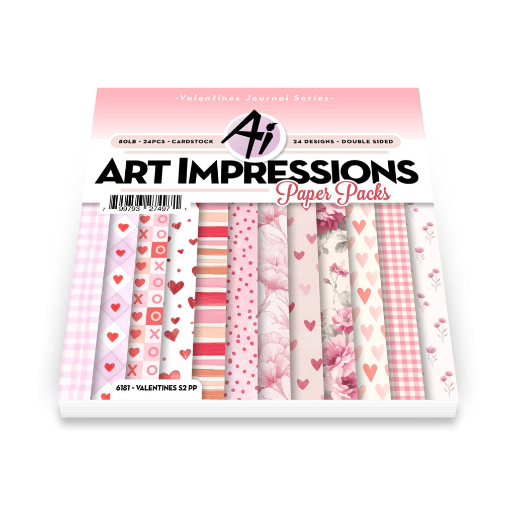 Art Impressions Valentines Series 2 6x6 Inch Paper Pack 6181