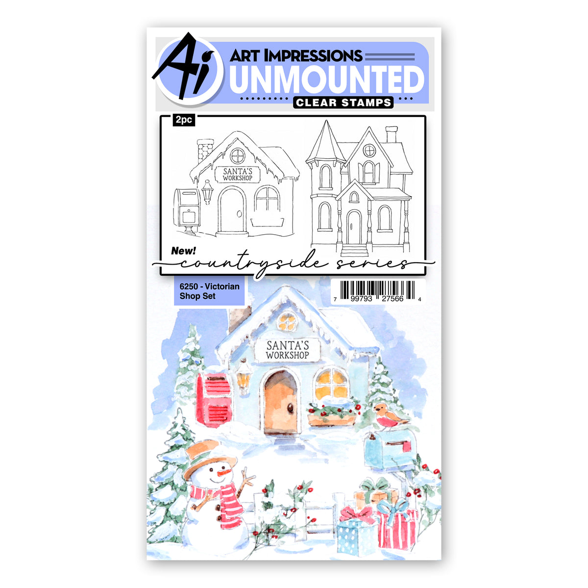 Art Impressions Victorian Shop Stamps 6250