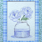 Art Impressions Watercolor Floral Bouquet Clear Stamps 5917 Purple Peonies