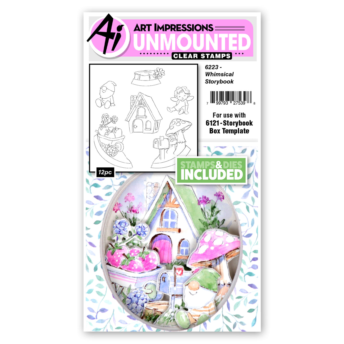 Art Impressions Whimsical Storybook Stamps and Dies 6223