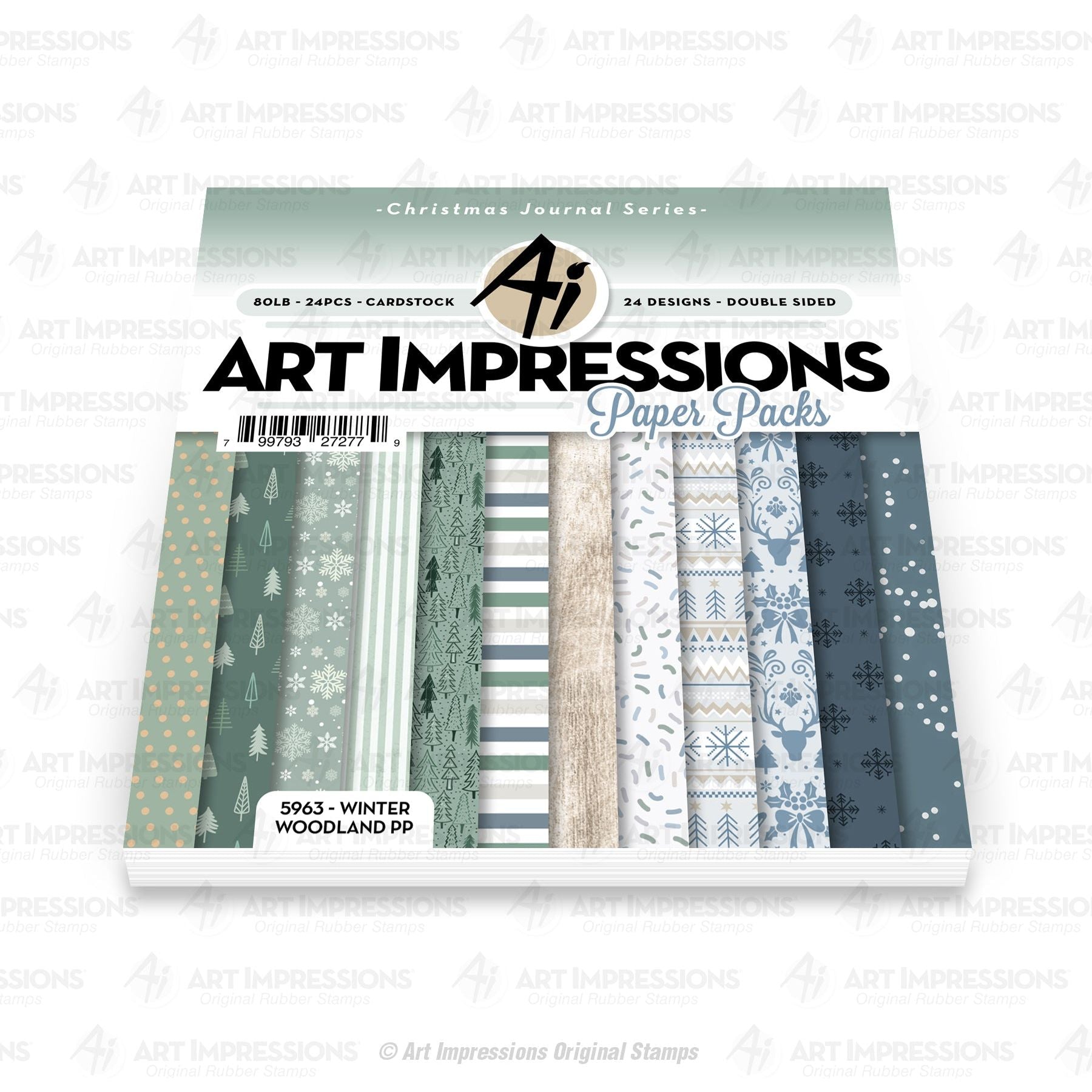 Art Impressions Winter Woodland 6x6 Inch Double-Sided Paper Pack 5963