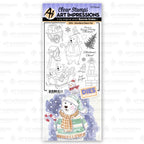 Art Impressions Woodland Bears Stamp and Die Set 5954