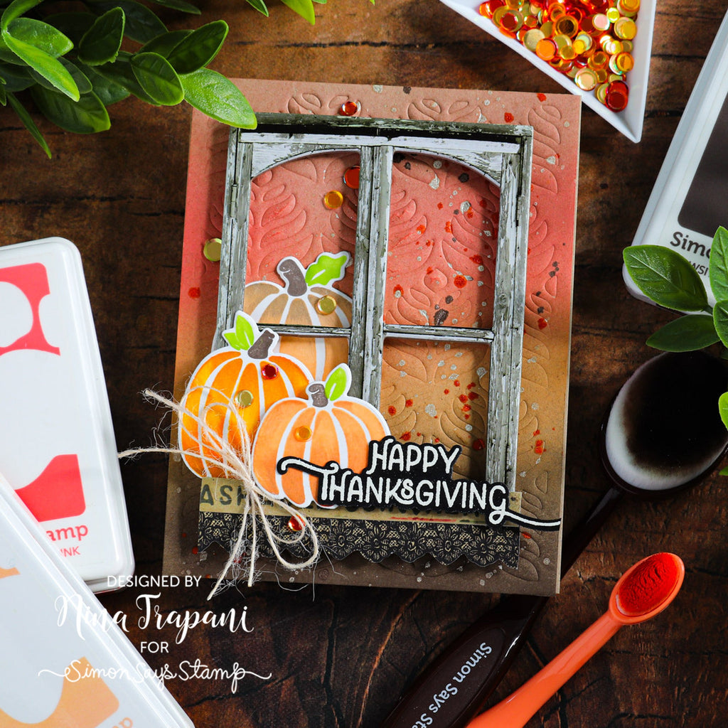 Simon Says Stamps and Dies Artsy Pumpkins set664ap Stamptember Thanksgiving Card | color-code:ALT03