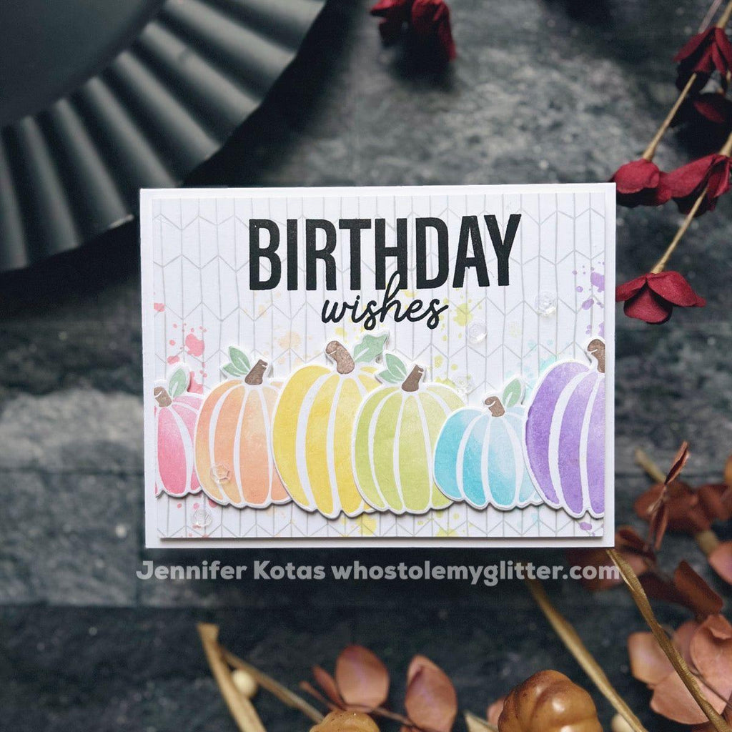 Simon Says Clear Stamps Artsy Pumpkins sss302756c Stamptember Birthday Card | color-code:ALT02