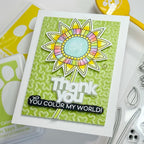Simon Says Stamp Artsy Florals Wafer Dies 1131sdc Sweet Wishes Thank You Card