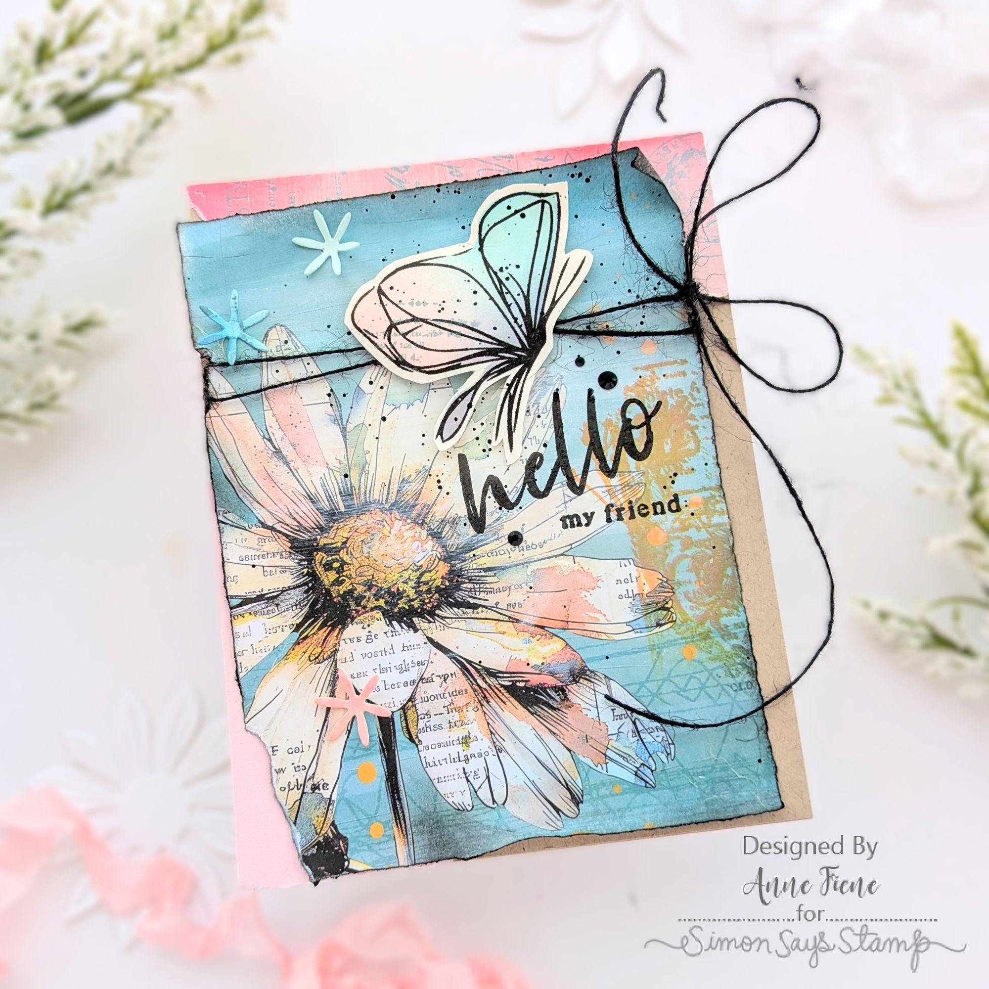 Simon Says Stamp A Little Artsy Wafer Dies 1637sdc Hello Card | color-code:ALT01