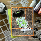 Simon Says Stamp Artwork Grid Plate Wafer Die s838 Stamptember Halloween Card