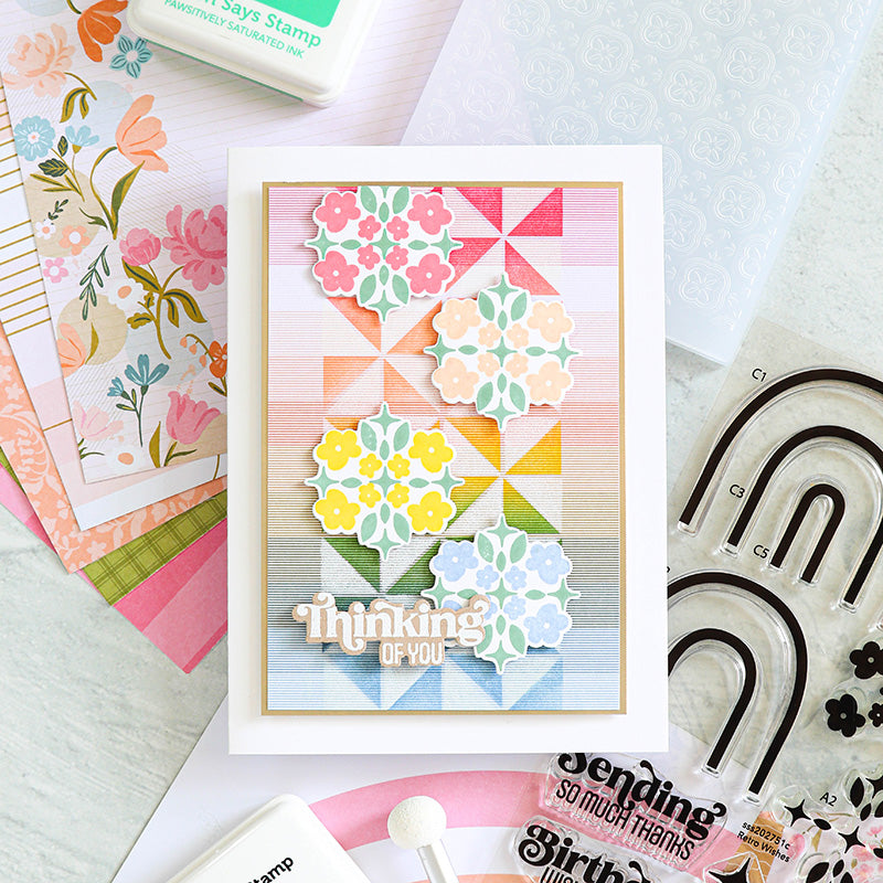 Simon Says Stamp Card Kit of the Month August 2023 Retro Wishes ck0823 Thinking of You Nina | color-code:ALT03