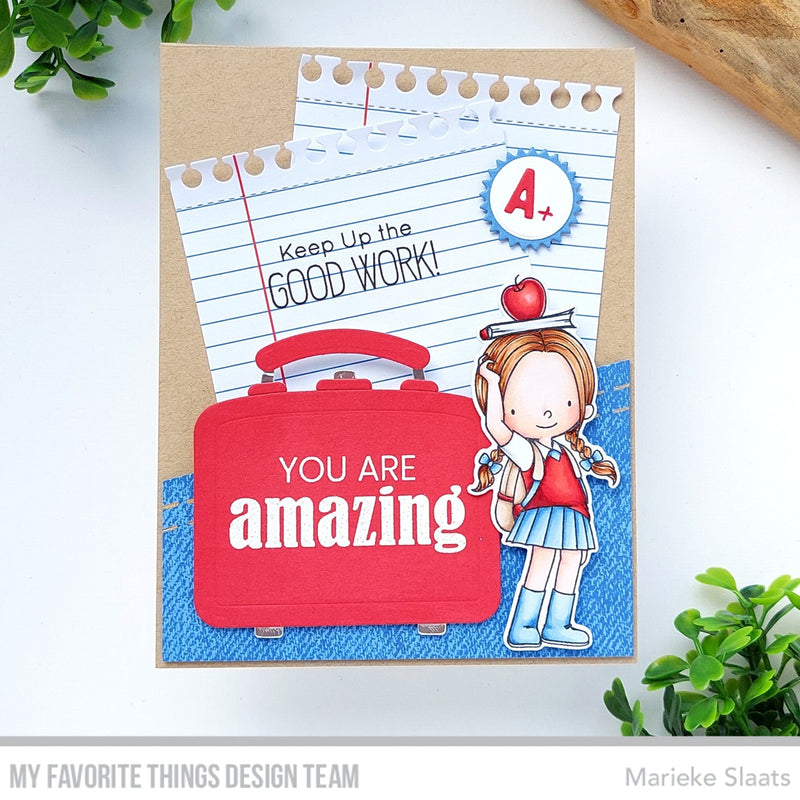 My Favorite Things Denim Background Cling Stamp bg164 you are amazing | color-code:alt1