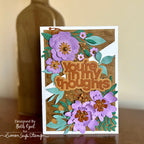 Simon Says Stamp Aurora Blooms Wafer Dies sssd112938 Diecember Thinking of You Card