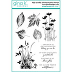 Gina K Designs AUTUMN SILHOUETTES Clear Stamps 6989