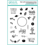 Gina K Designs AUTUMN WREATH BUILDER Clear Stamps 3573