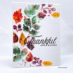 Simon Says Stamp Stencils Autumn Cascade ssst221698 Stamptember Thanksgiving Card
