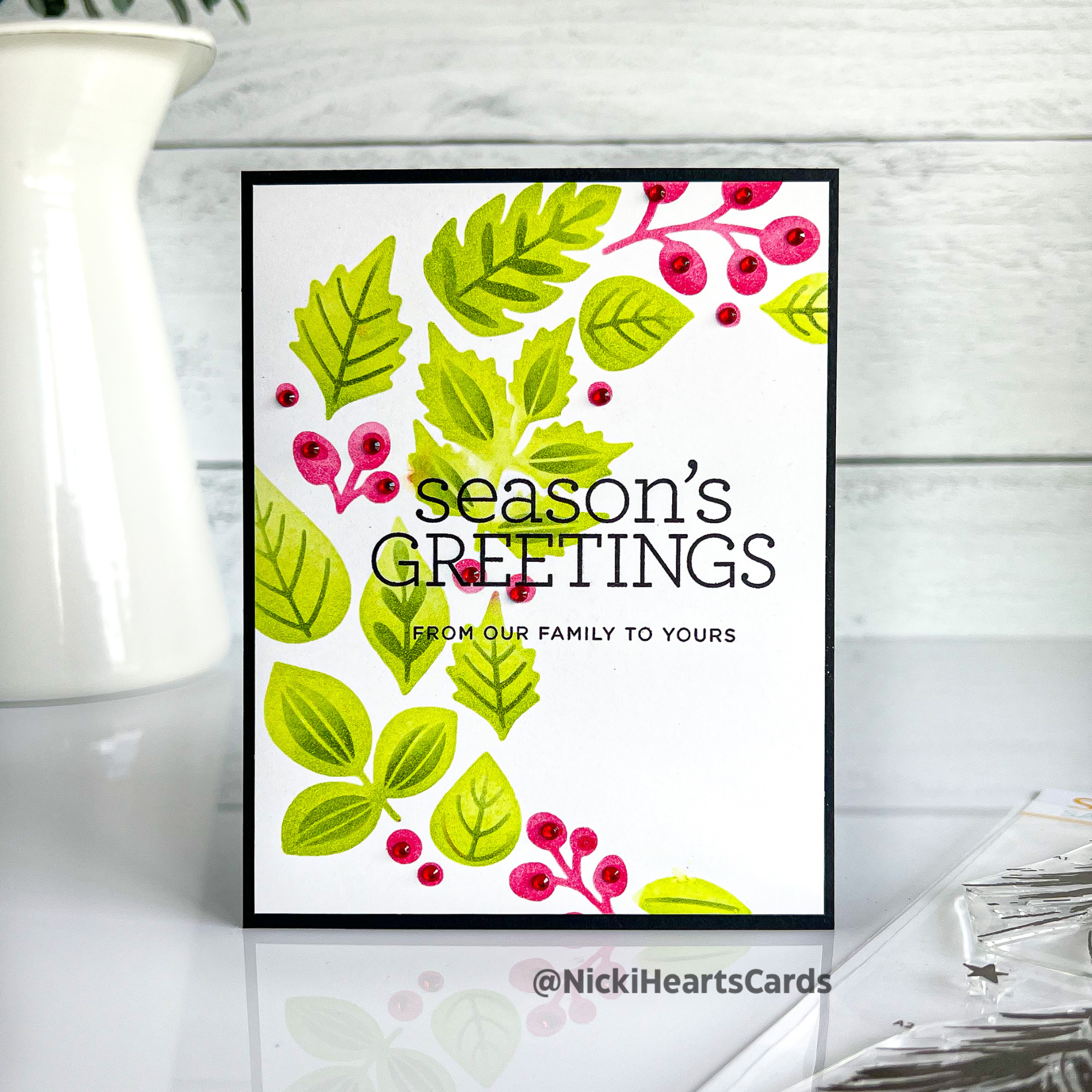 Simon Says Stamp Stencils Autumn Cascade ssst221698 Stamptember Christmas Card | color-code:ALT04