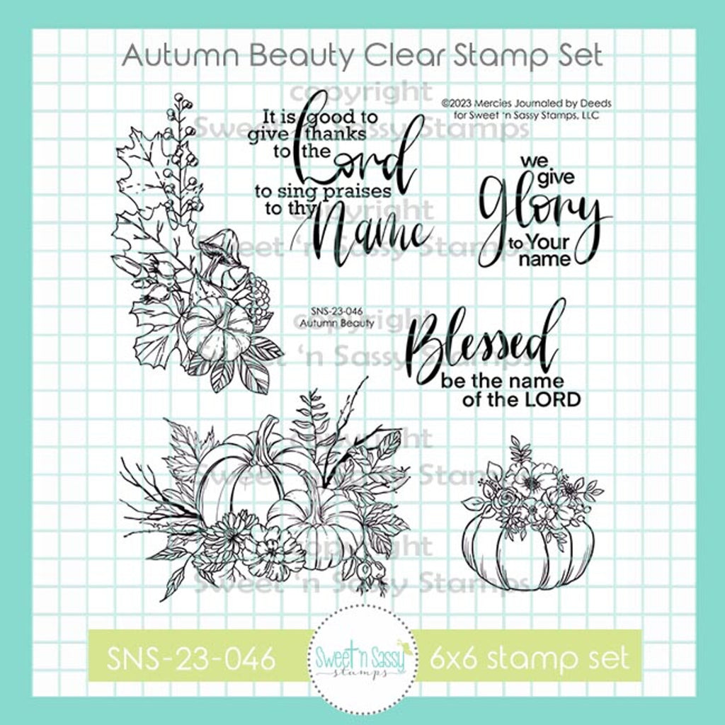 Sweet 'N Sassy Autumn Beauty Clear Stamps sns-23-046