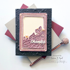 Simon Says Stamp Autumn Leaf Frames Wafer Dies 1116sd Stamptember Thanks Card
