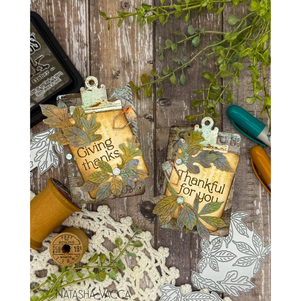 Simon Says Stamp Autumn Leaves Wafer Dies s1076 STAMPtember Thanksgiving Decor